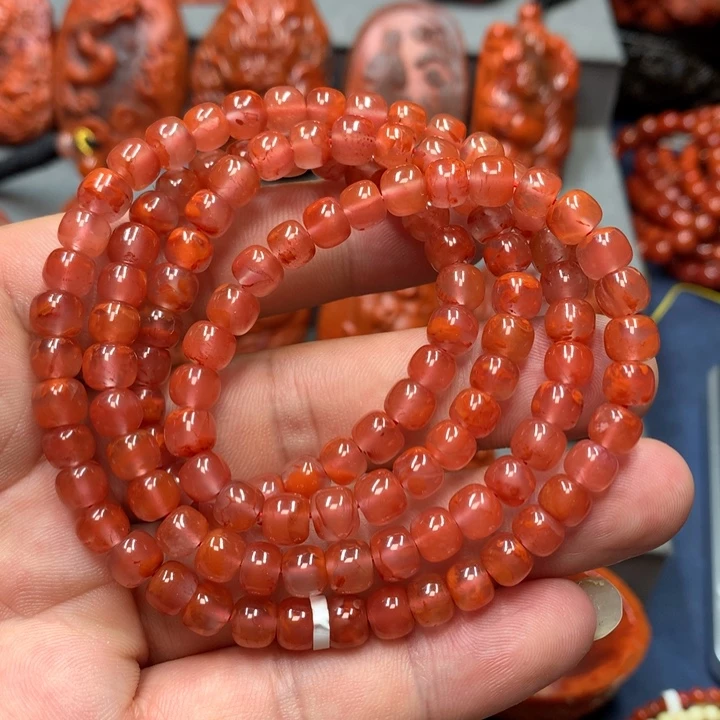 南红玛瑙未镶嵌手串6mm