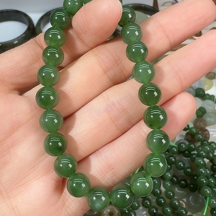 和田玉（碧玉）未镶嵌颈饰8mm