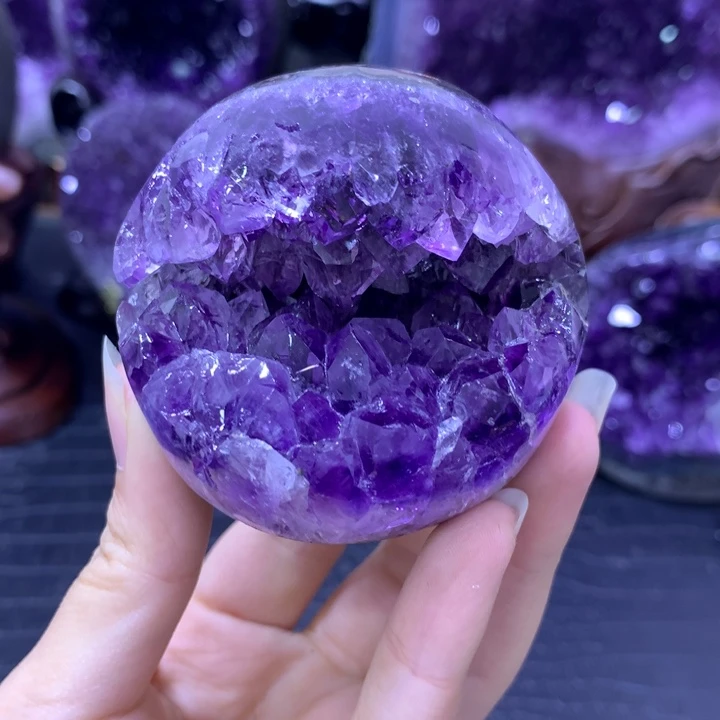 紫晶珠宝半成品未镶嵌