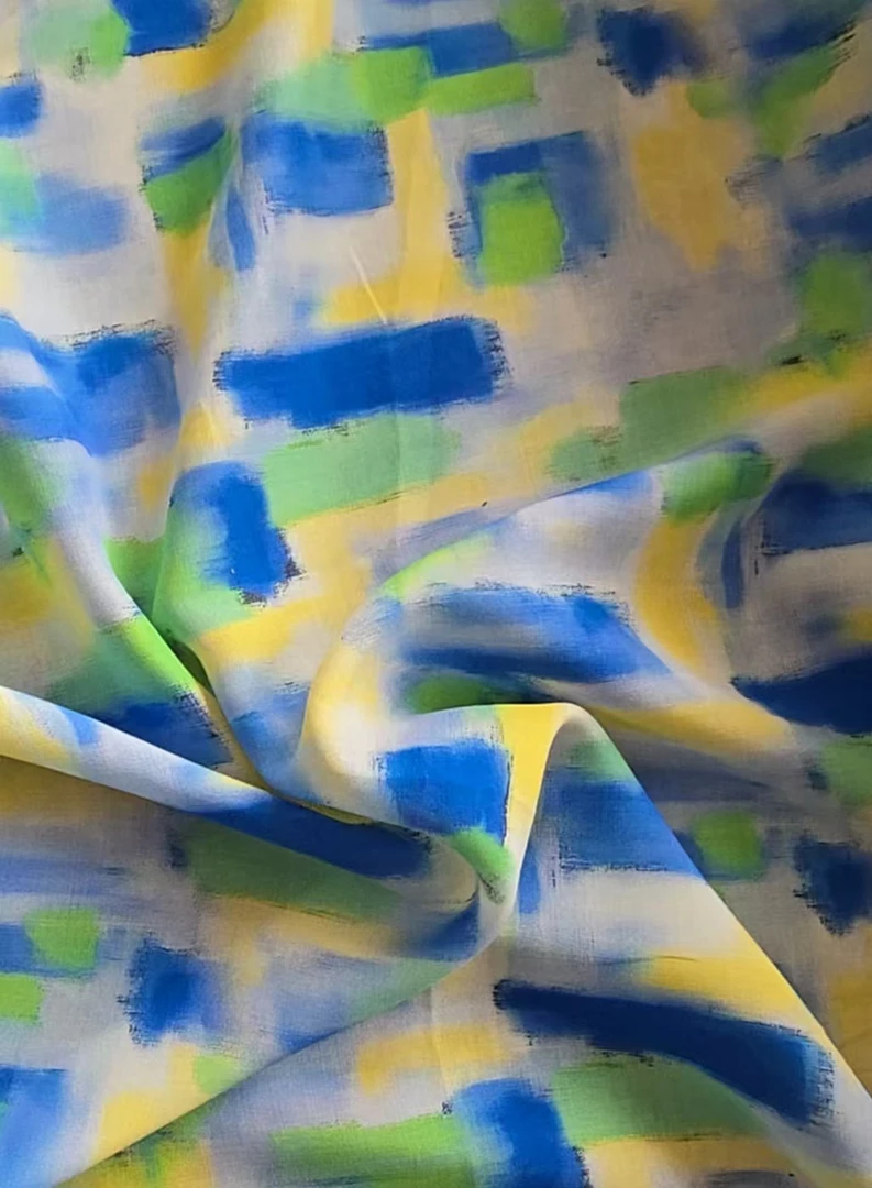 【木棉.水彩蓝】新款木棉布料，不支持七天无理由