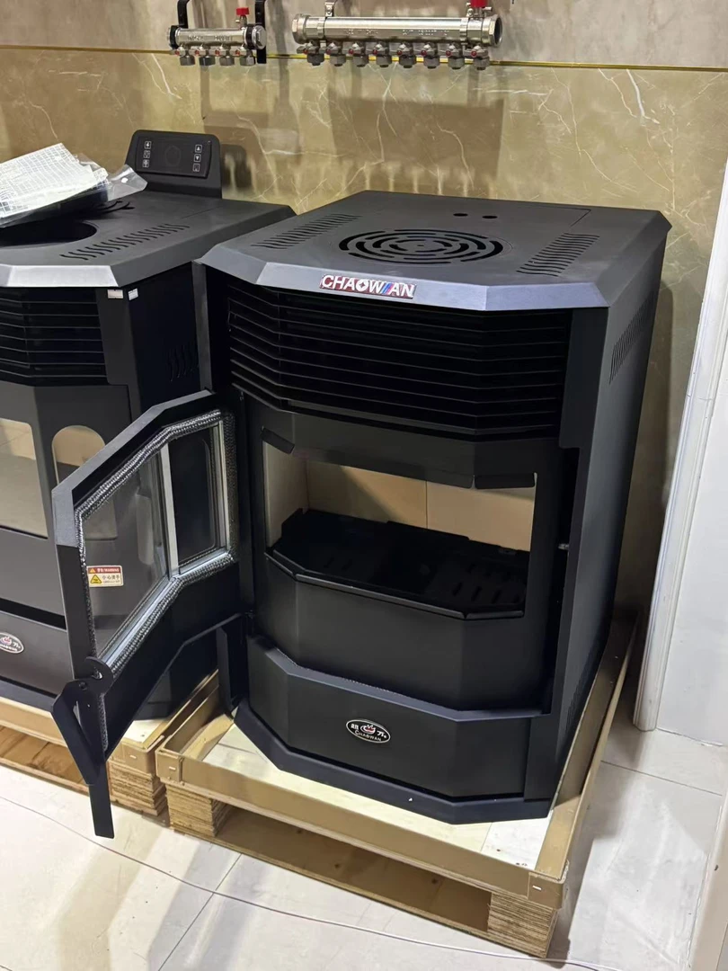 家用室内取暖炉颗粒木柴火炉两用生物质颗粒炉取暖炉欧式真火壁炉