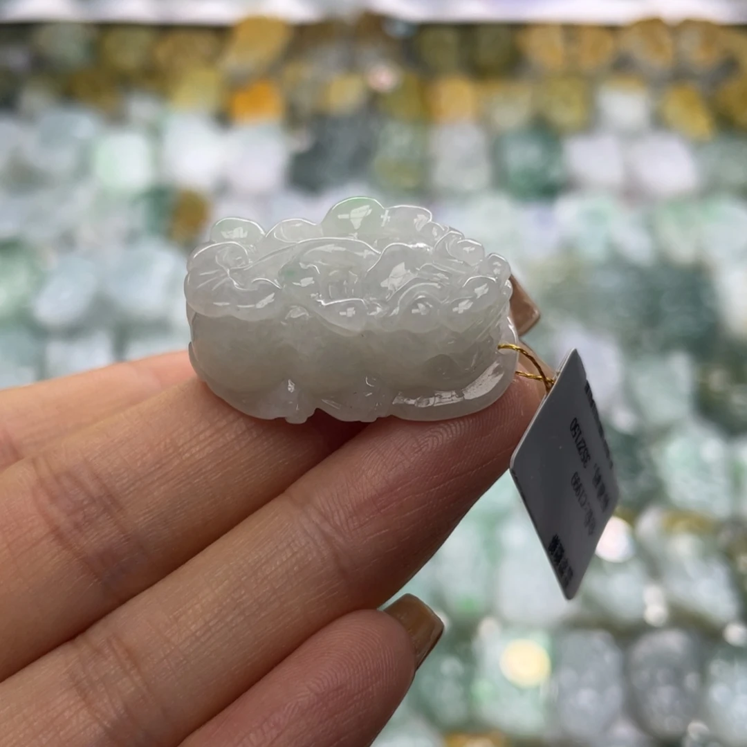 翡翠未镶嵌颈饰貔貅