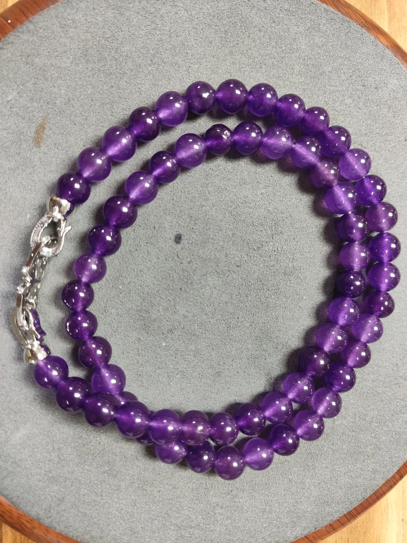 1035号卡8mm紫色妈妈链