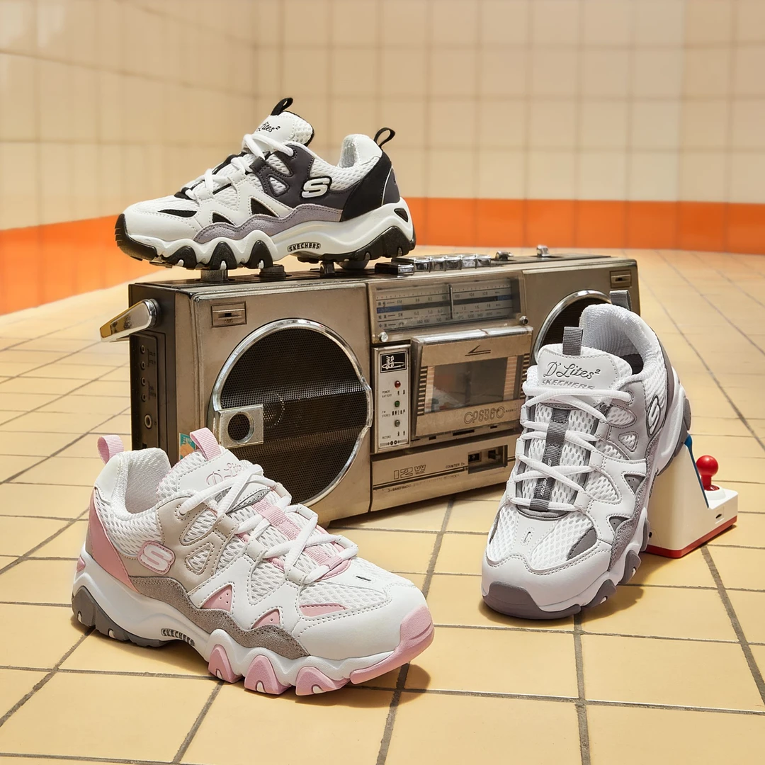 怪兽甜心百搭夏季Dlites透气老爹鞋跑步鞋99999693
