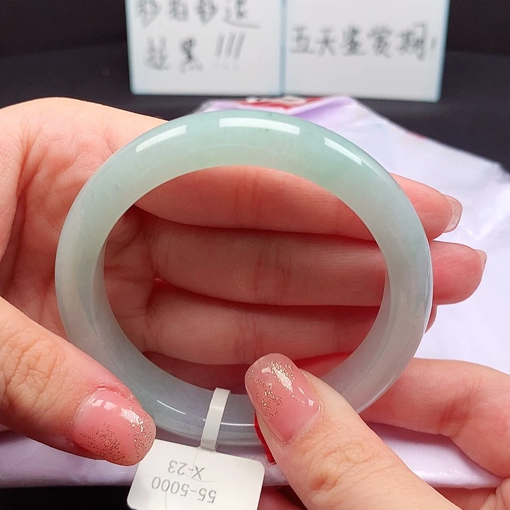 翡翠未镶嵌手镯缅甸天然A货翡翠