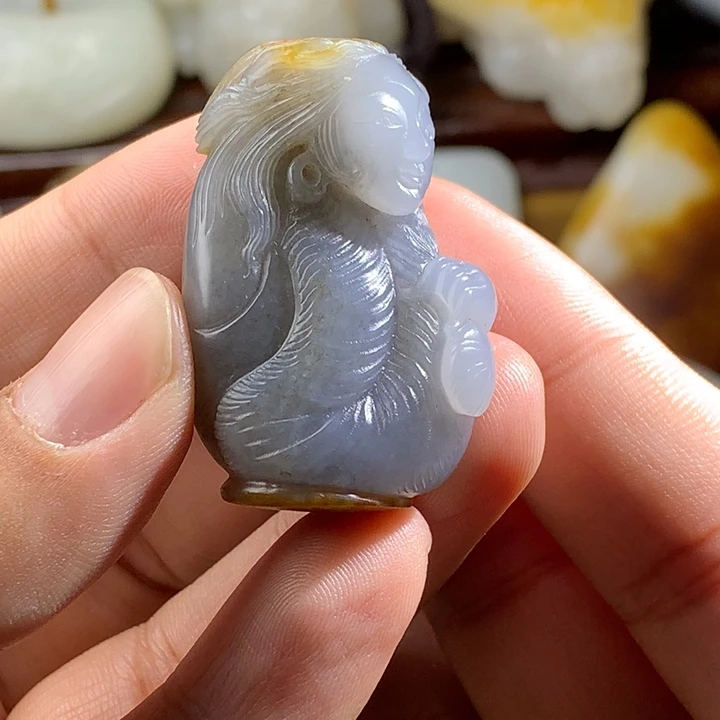 和田玉未镶嵌挂件