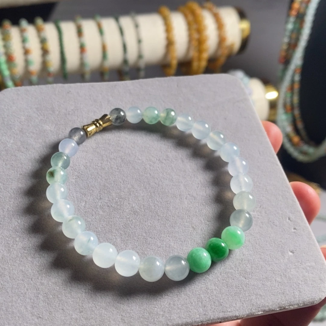 定制翡翠未镶嵌29 缅甸翡翠A货卡7.0