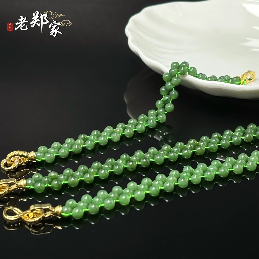 【老郑家】和田玉DIY手链 2015 多样性发一件 约5mm