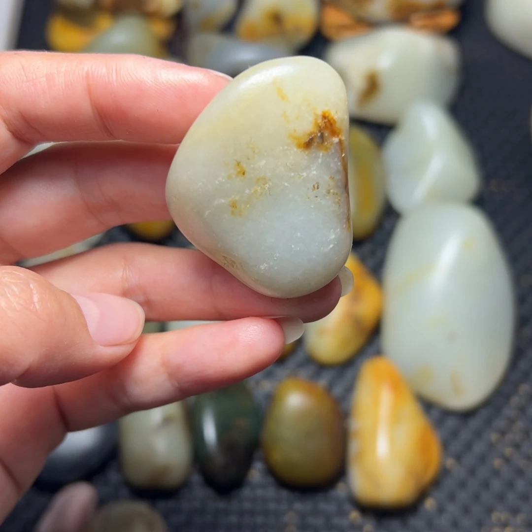 和田玉未镶嵌挂件77