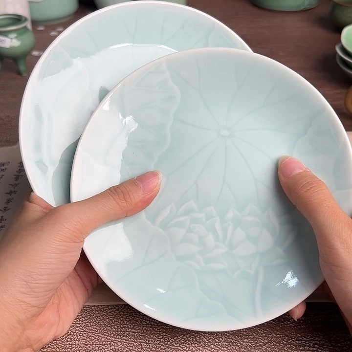 龙泉云间青瓷小米茶器
