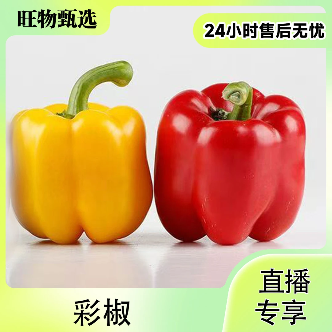 【旺物甄选】彩椒500g（±50g）果蔬生鲜24小时售后无忧
