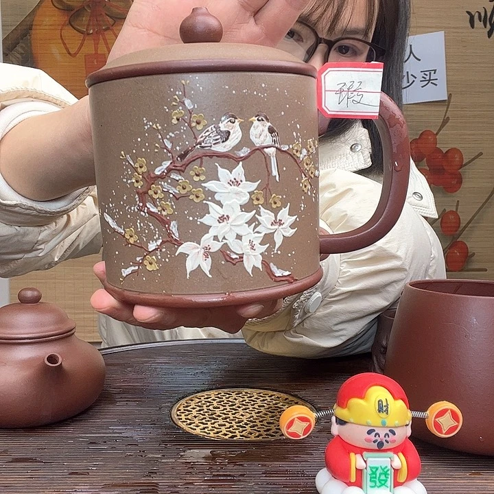 紫砂茶杯原矿紫砂杯