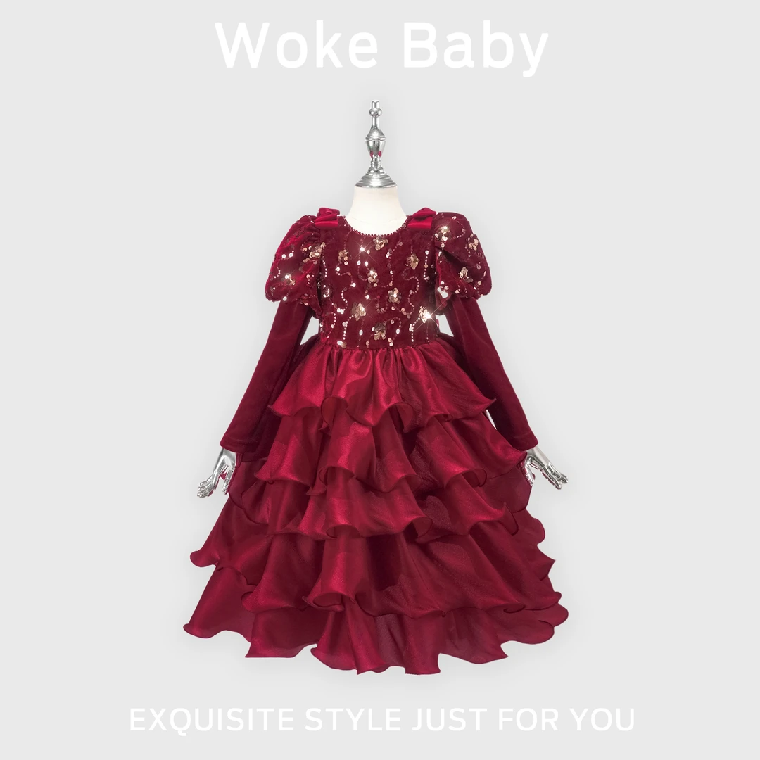 女童秋季新款礼服裙儿童汉服 连衣裙V10241