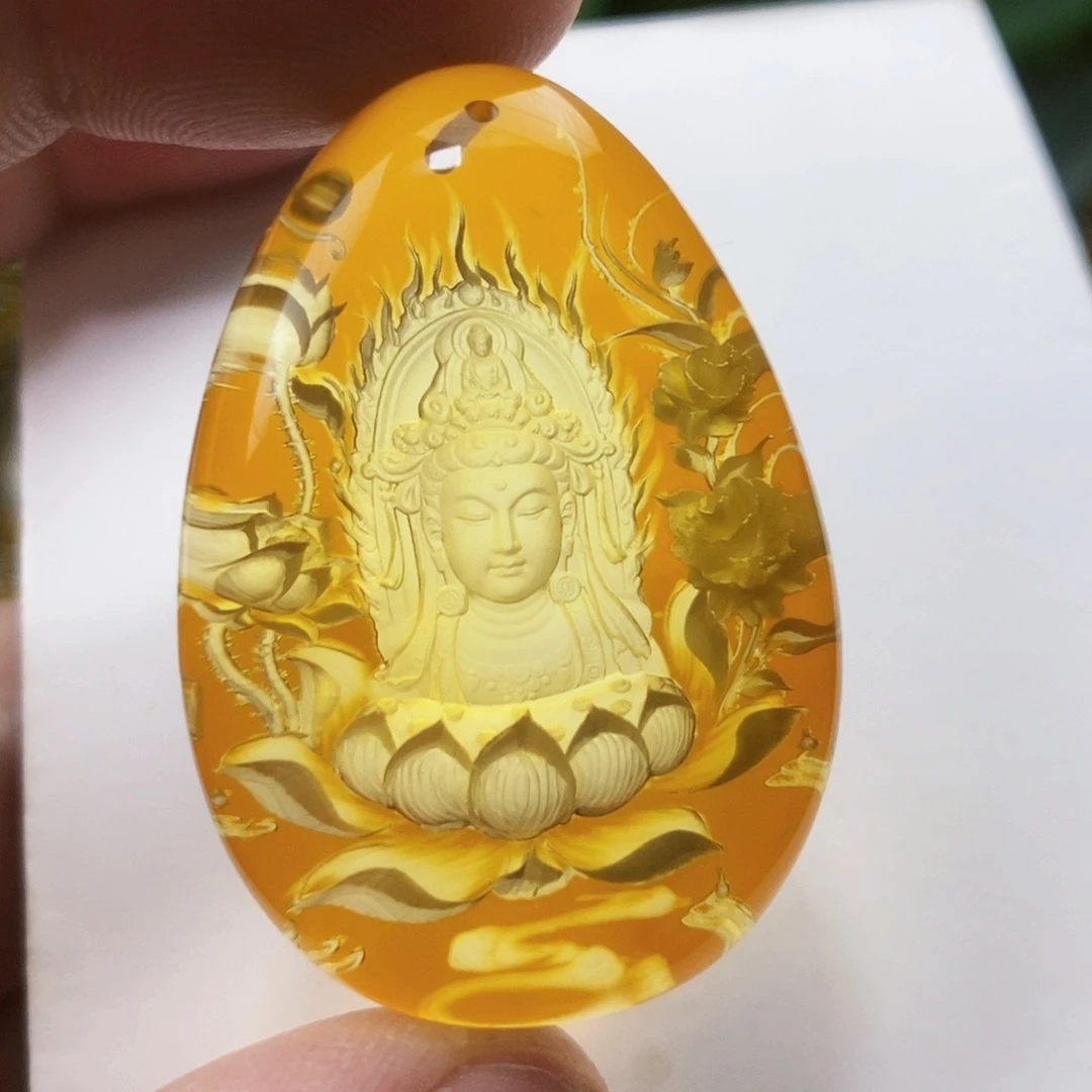 【闪购商品】金珀吊坠(不含链)未镶嵌