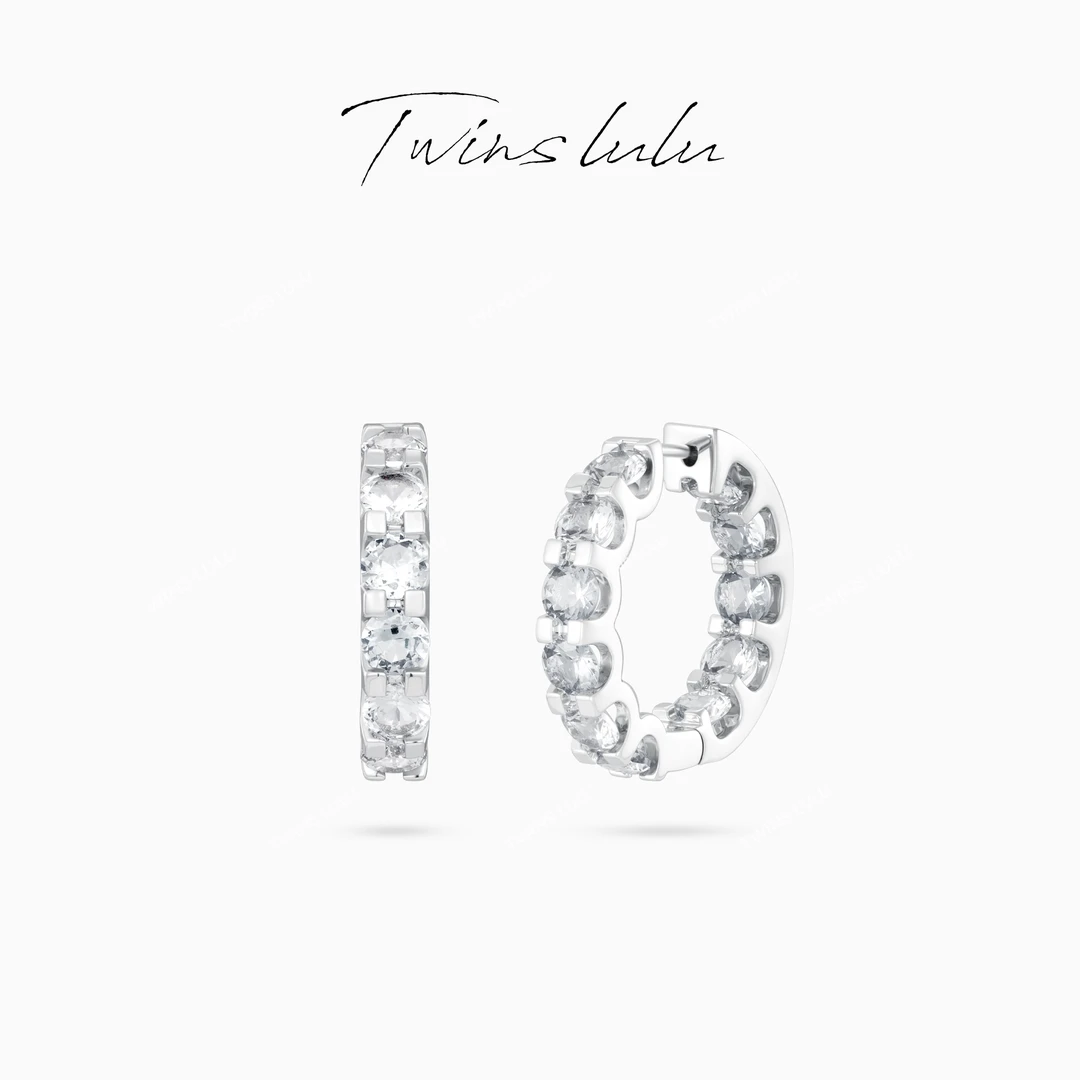 TWINS LULU 镀K金 新年款 轻奢气质时尚高级感圆形耳环TSL3013