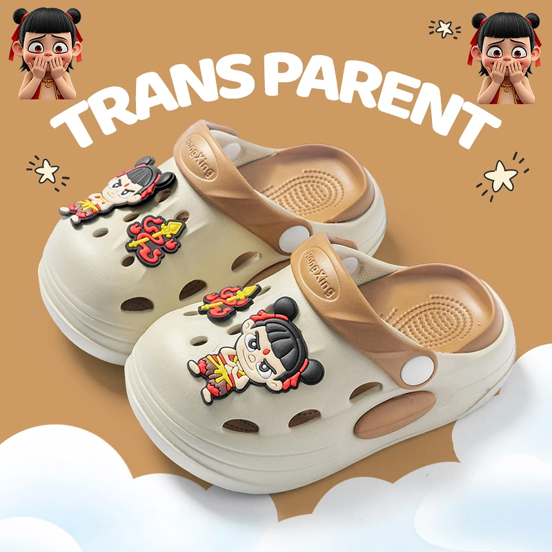 【亲子款】EVA儿童洞洞鞋男女童宝宝卡通可爱居家户外防滑凉拖鞋
