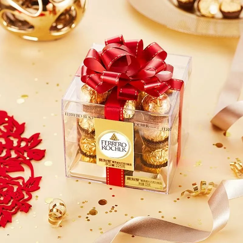 费列罗臻品巧克力女神节礼盒装榛果18粒金球情人节送女友礼物零食