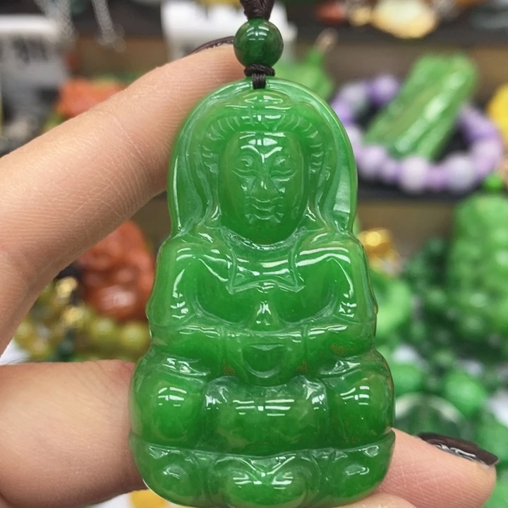 翡翠未镶嵌颈饰项链36