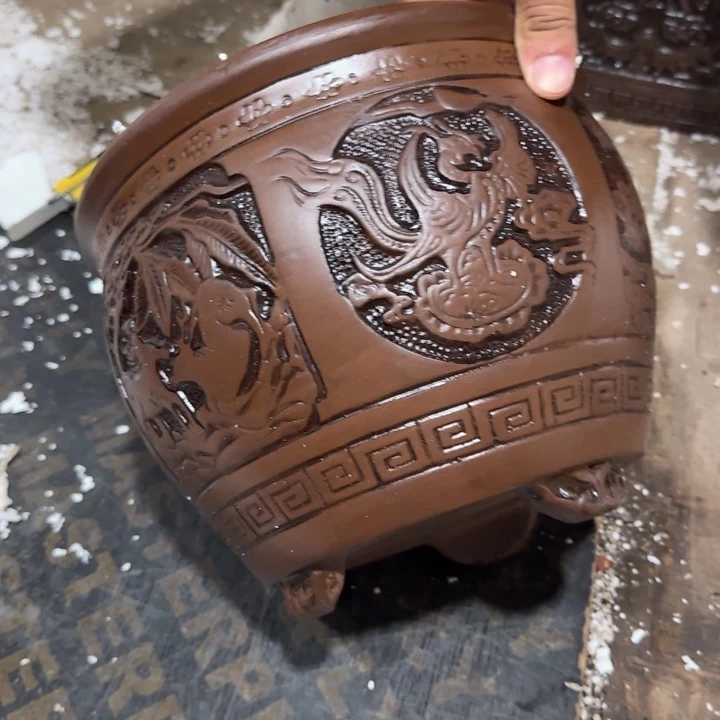 紫砂花盆瑕疵的问题