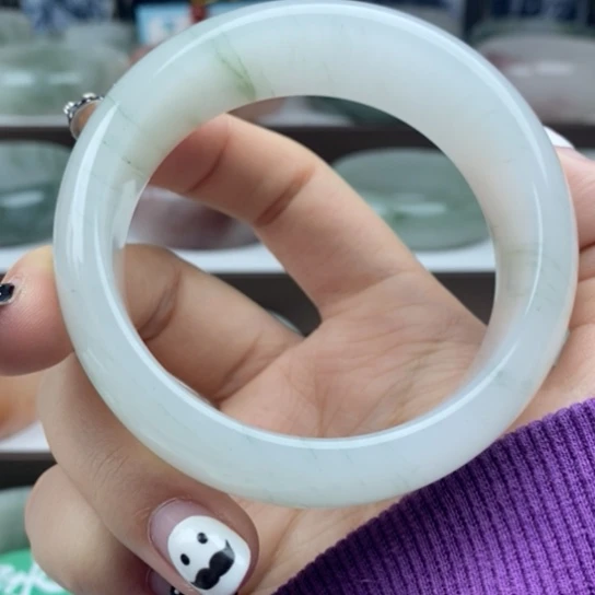 石英质玉（金丝玉）未镶嵌手镯