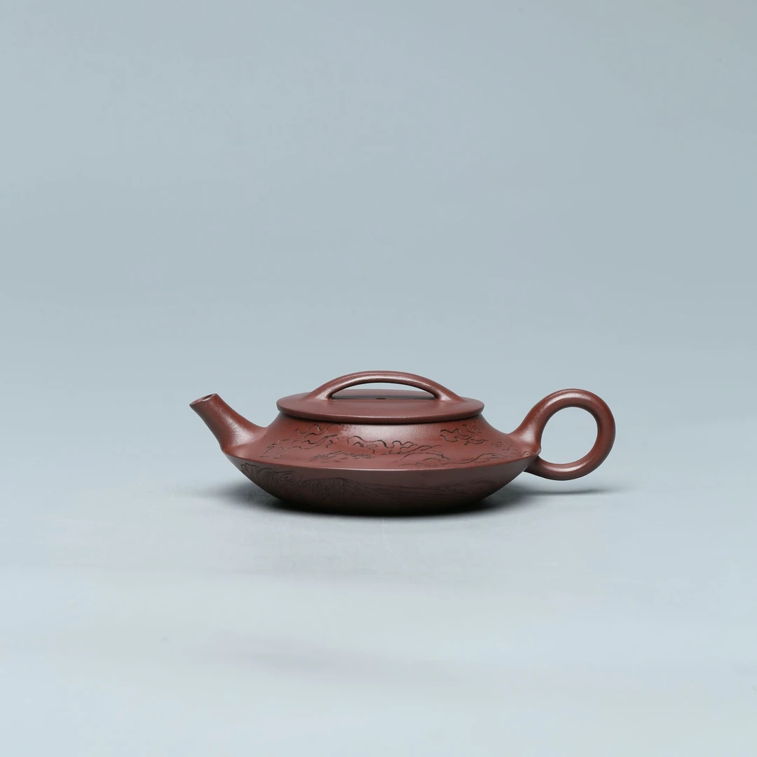 达观SD242【紫茗轩】范勤君 飞碟 紫泥 100cc紫砂壶 壶之华