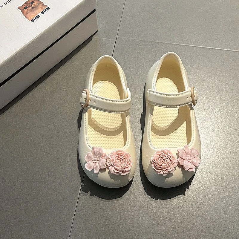 时尚百搭休闲复古设计感山茶花单鞋女2025夏季新款简约沙滩凉拖鞋