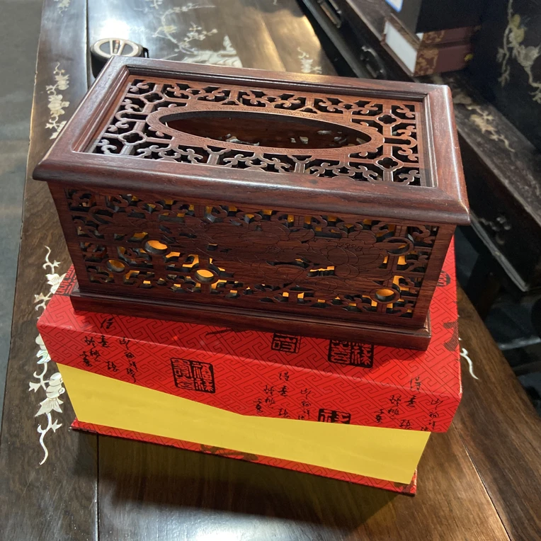 特色手工艺 木艺 抽纸盒