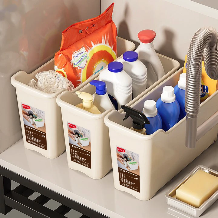 缝隙带轮收纳盒浴室橱柜杂物清洁用具厨房家用收纳盒