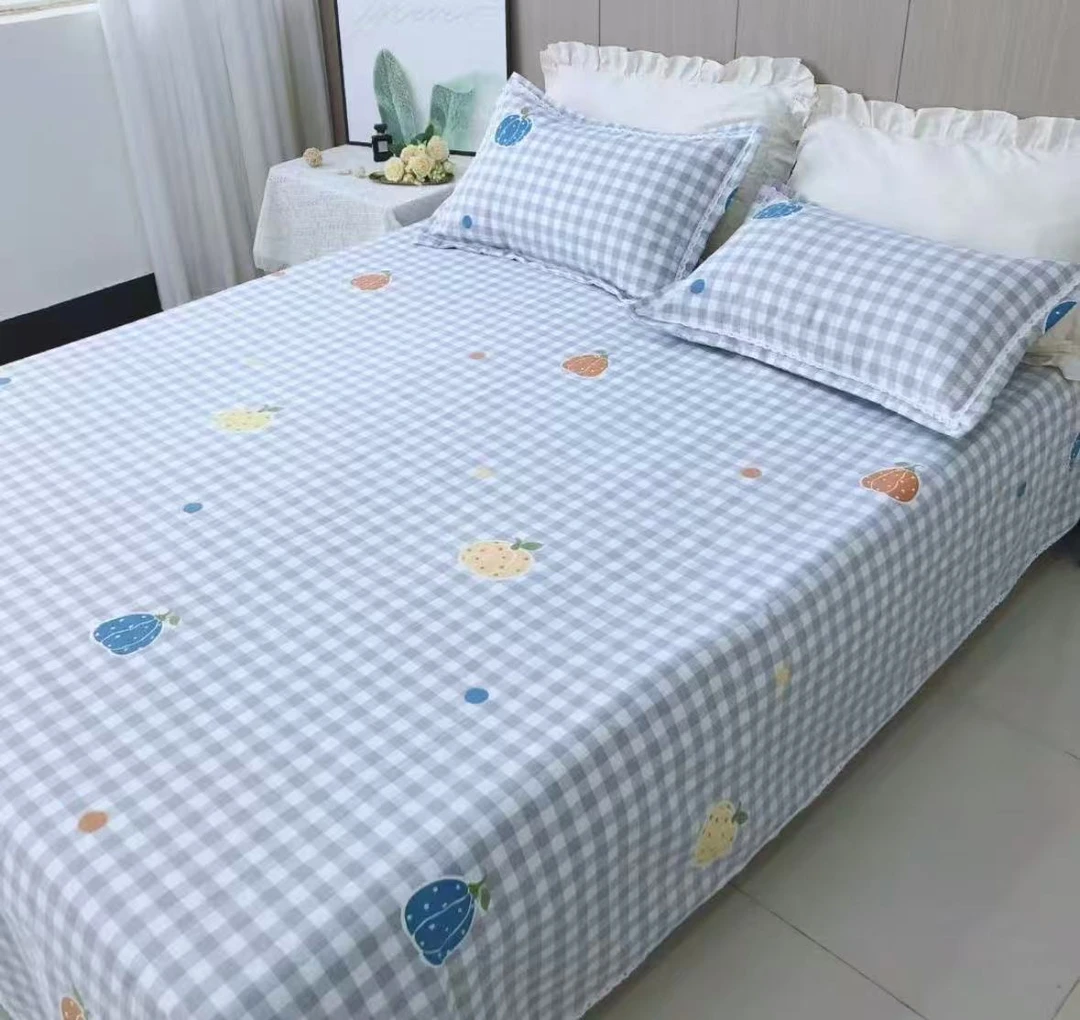 （南瓜灰）山东老粗布床单尺寸2✖️2.5±5厘米加厚大帆布凉席夏季必备