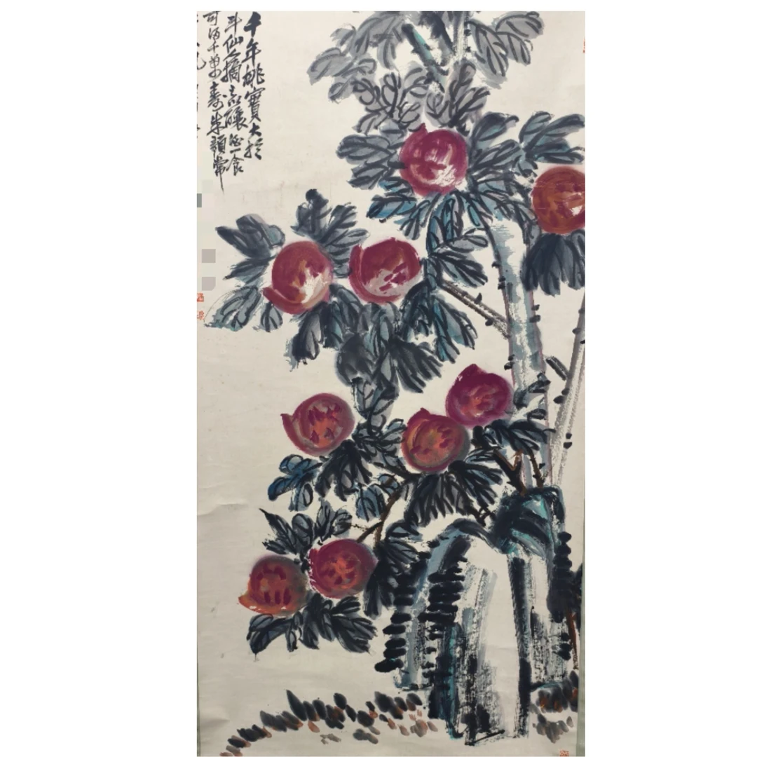 吴cs款 花卉立轴图 95*175约13平尺