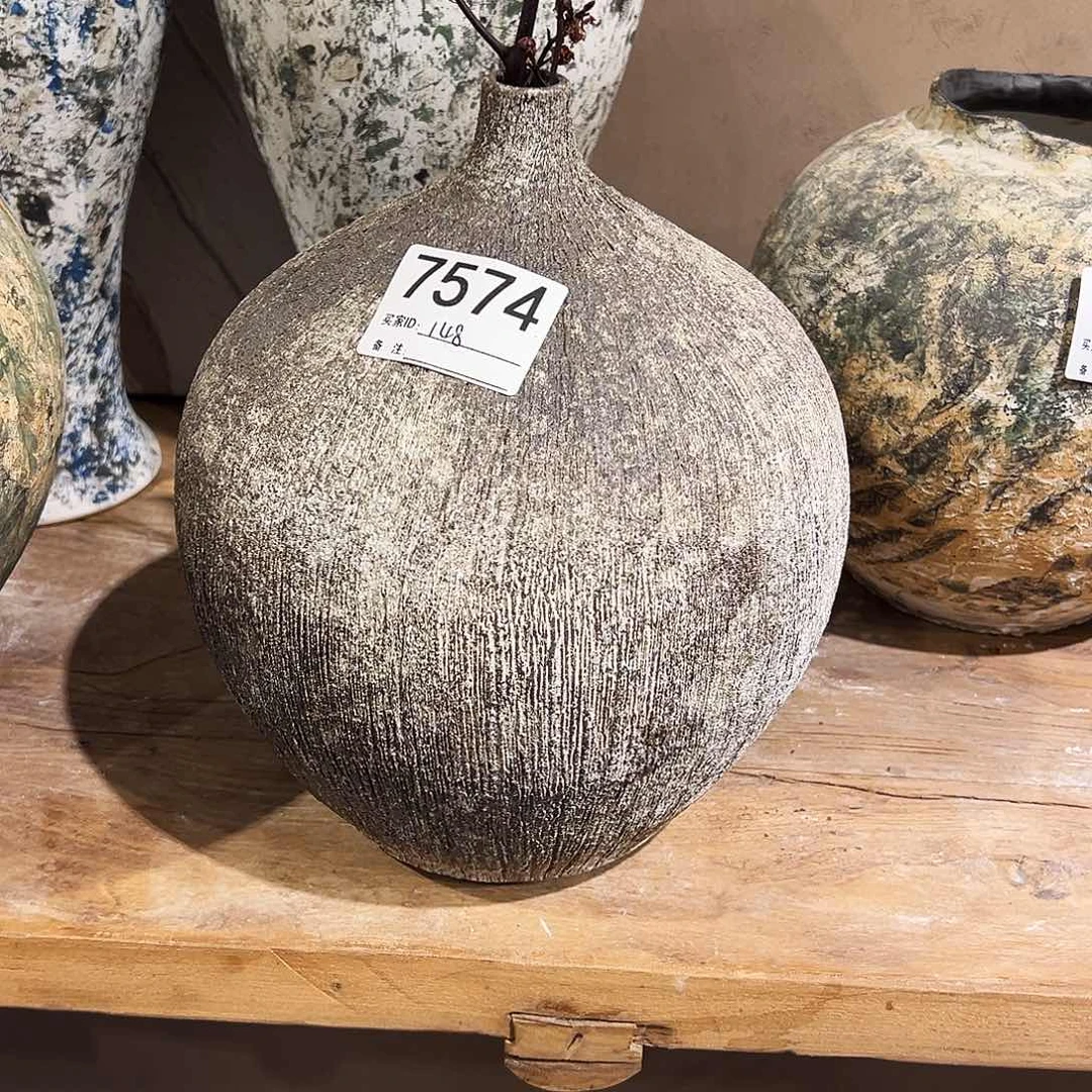 瓶玉***龙7574高26口2陶瓷花瓶无孔