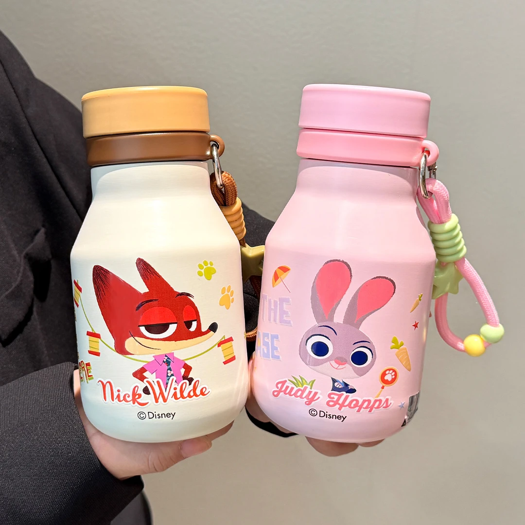 疯狂动物保温杯陶瓷内胆2025新款朱迪尼克儿童水杯圣诞礼物情侣杯