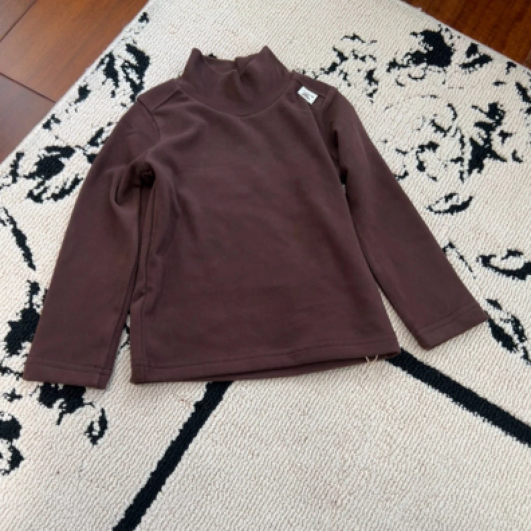 【编号Q249】Y244291288-13-儿童带标中领打底衫松香咖-yew