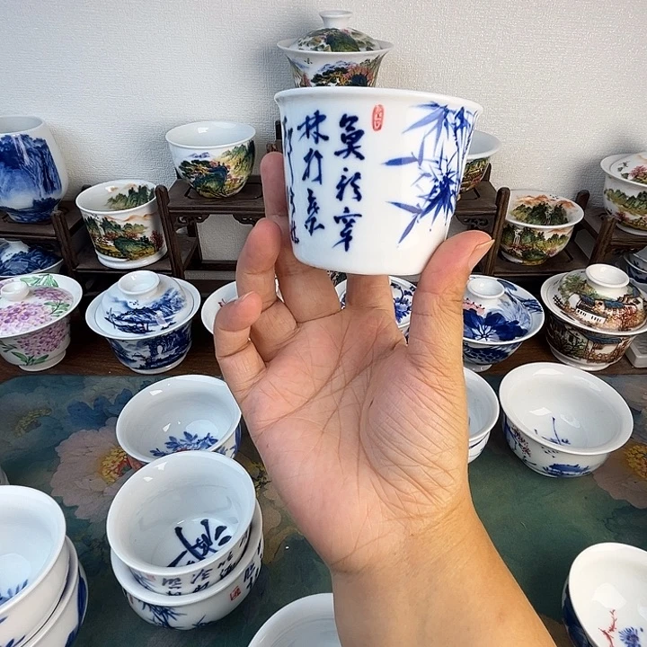 忠意堂釉下彩定风波