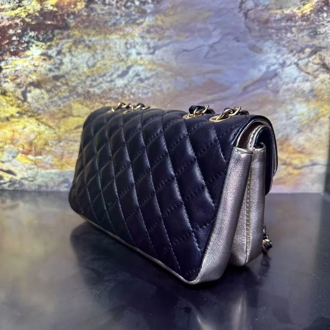 HIRMRIS手工真皮包1136-黑-双盖香黑金-埃及