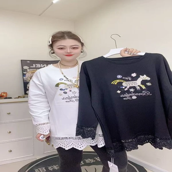 5209时尚刺绣小码花边大衫