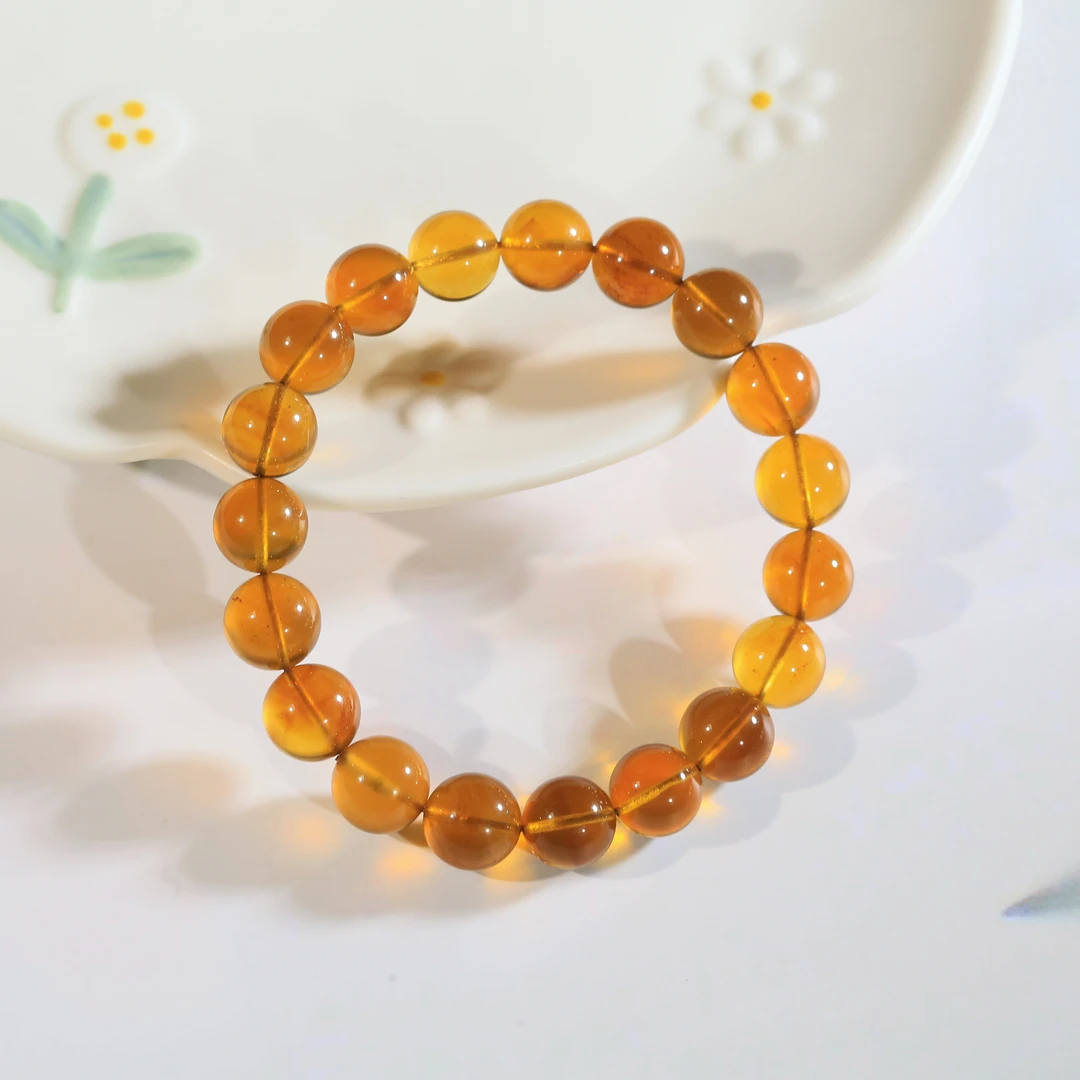 安曼博缅甸金棕手串 约9mm XB00272A