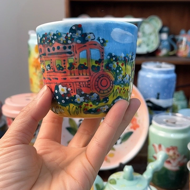 陶景德镇釉下手绘陶瓷