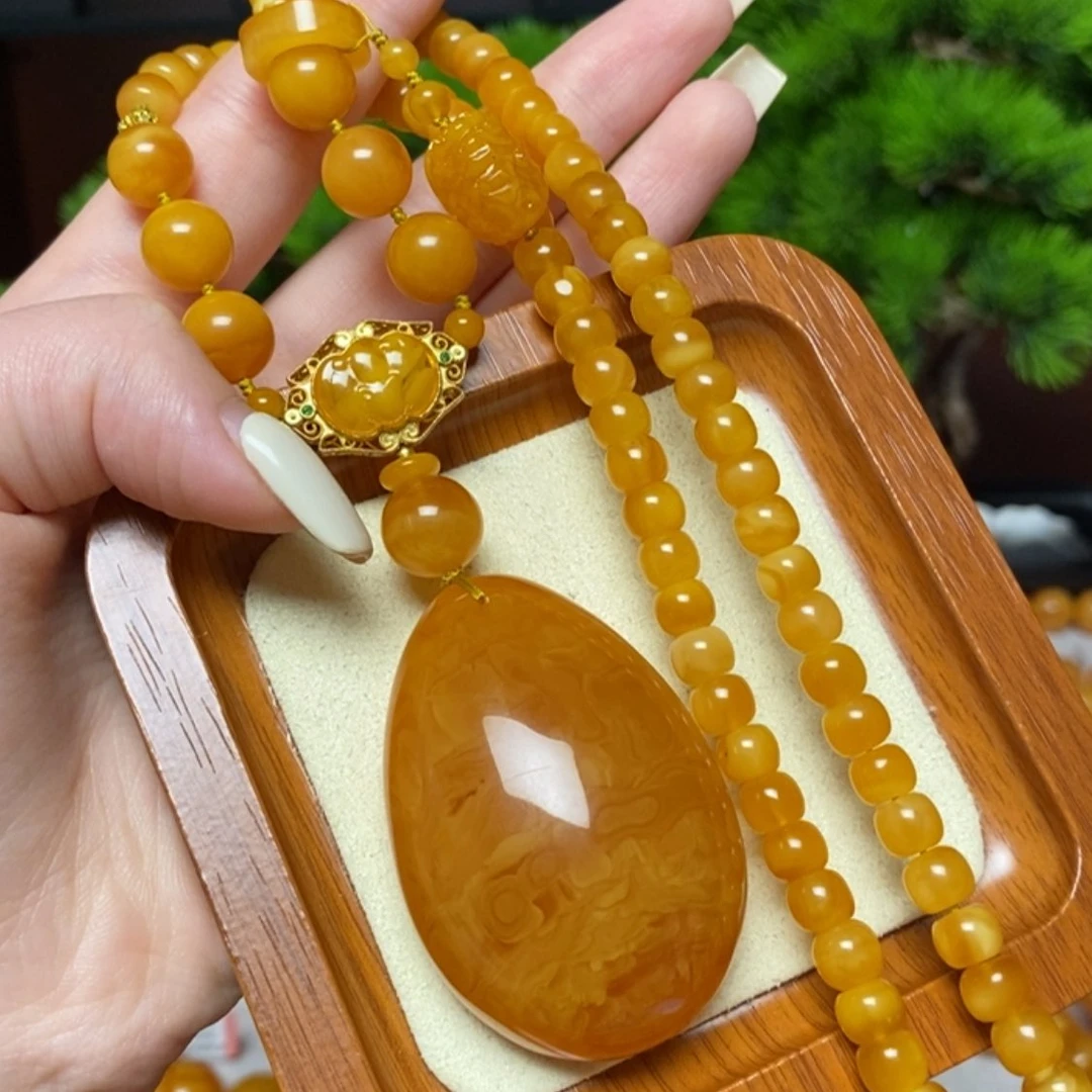 【闪购商品】未镶嵌颈饰蜜蜡项链