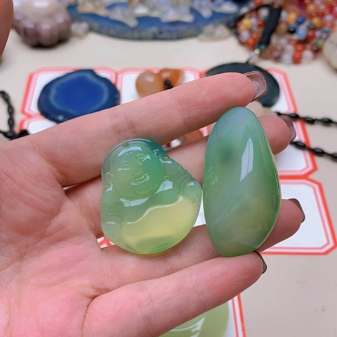 【闪购商品】未镶嵌玛瑙/玉髓珠宝半成品潇*鱼