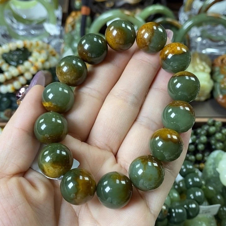 透闪石质玉手串未镶嵌用****6