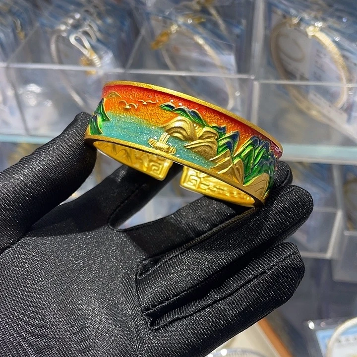 足银足银手镯足银