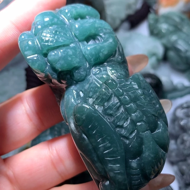 翡翠未镶嵌颈饰保真天然A货翡翠
