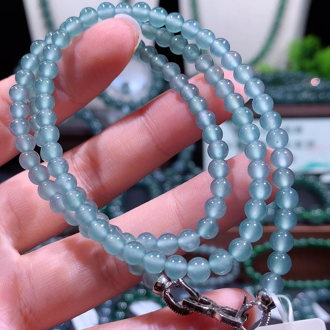 翡翠未镶嵌手链天然a货翡翠手串5