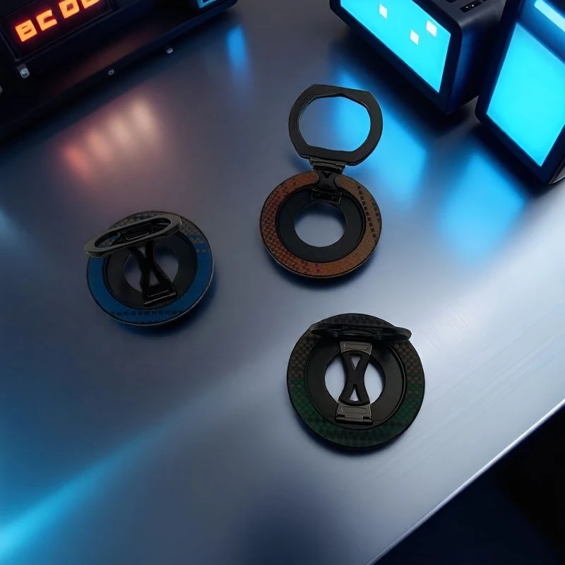 三折磁吸手机支架指环扣二合一强磁可折叠360度旋转扣环金属支架