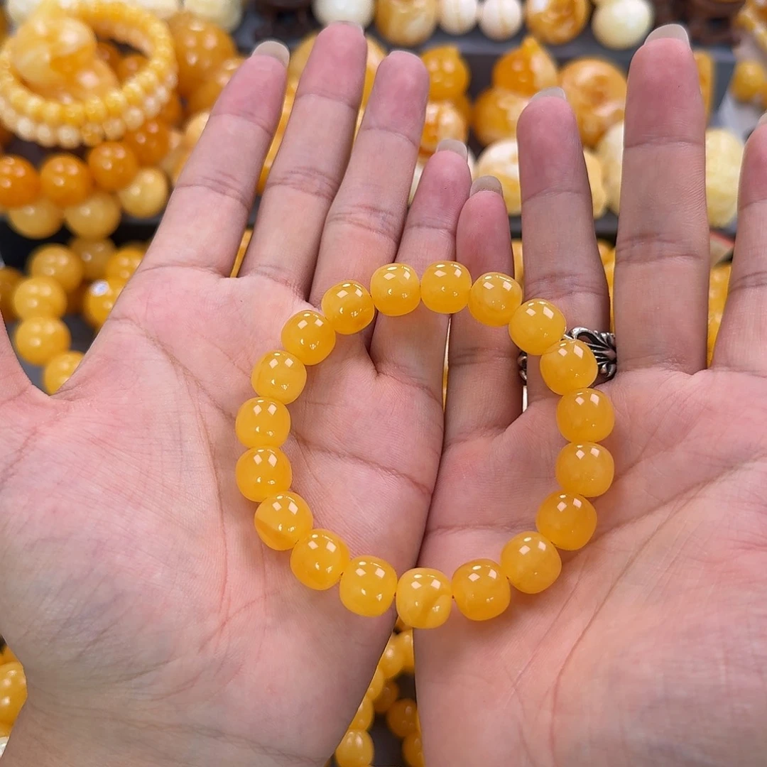 蜜蜡未镶嵌珠宝奇石同料12mm