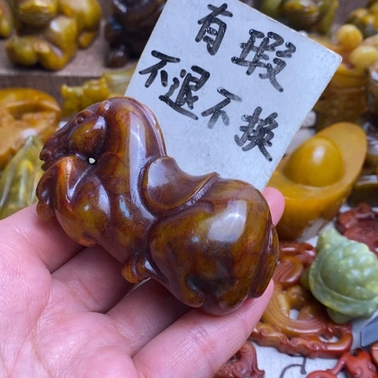 蛇纹石玉未镶嵌颈饰84