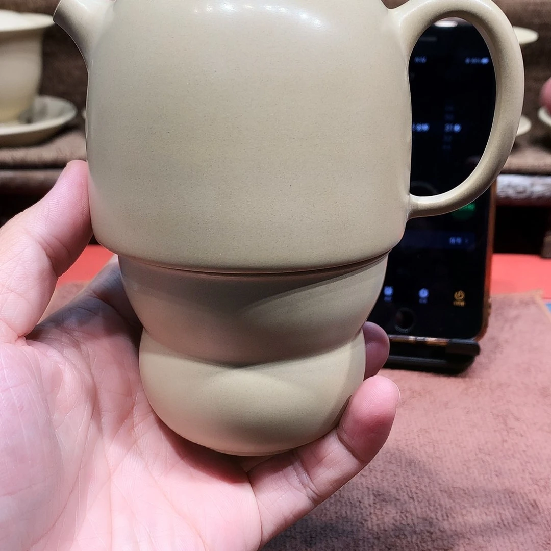 泥塑M****7放漏秦权壶210毫升微瑕