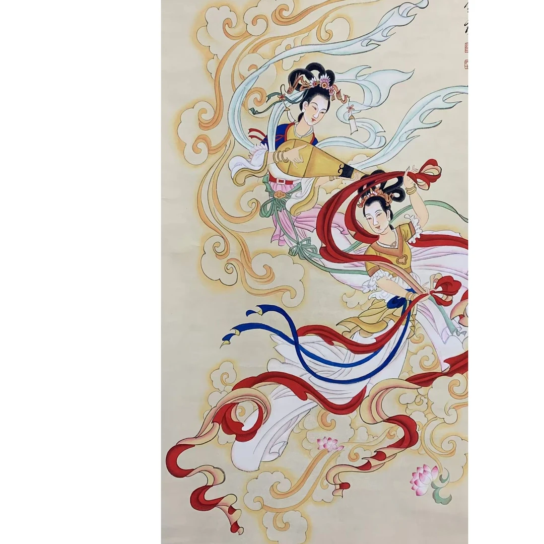 张DQ 人物立轴135 65 7.8平尺