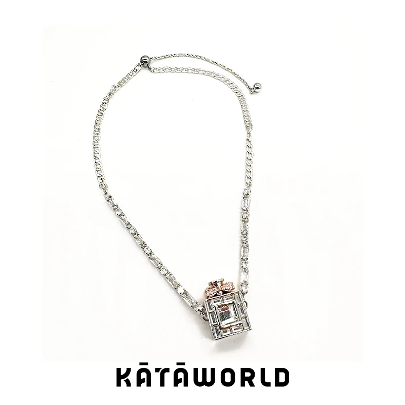 KATAWORLD 铜合金合成锆石项链 【主理人】重组可可小姐项链